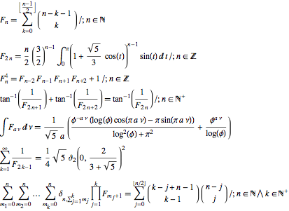 Fibonacci identities