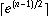 [e^((n-1)/2)]