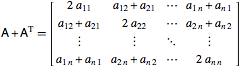 (2 times the) symmetric part of matrix A