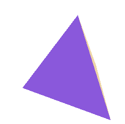 Hyperbolic tetrahedron animation