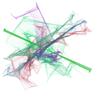 Family of averaged 2-dimensional Levy walks