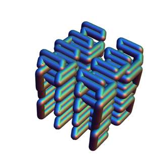 4-D mapping of a Hilbert curve